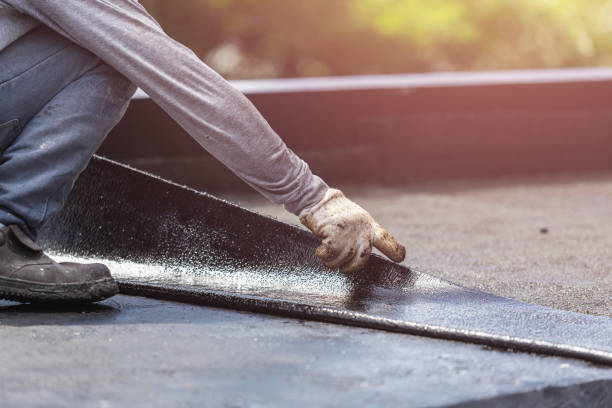 Professional Waterproofing technician working in Pennington, NJ